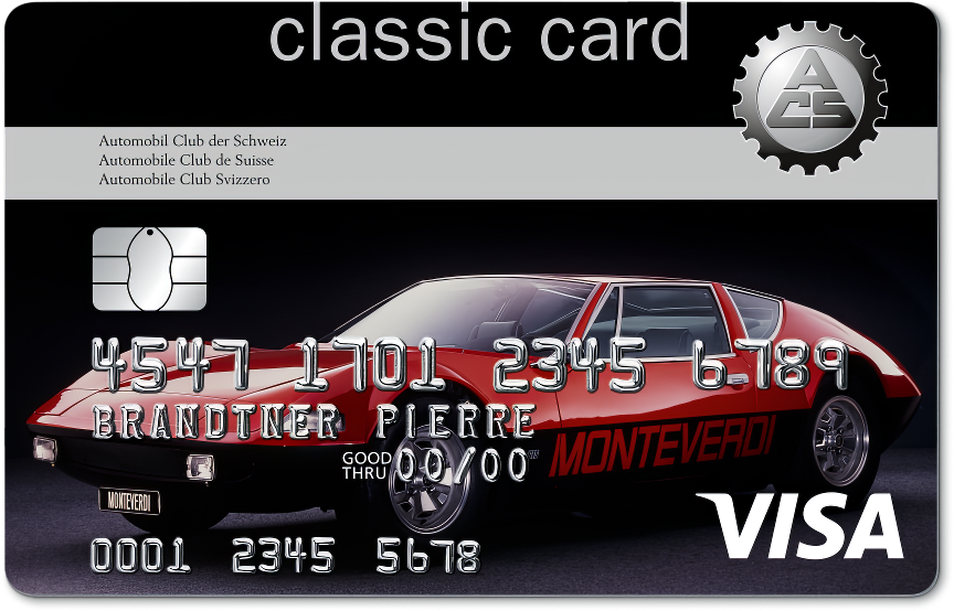 ACS Visa Classic automobile club switzerland credit card - Switzerland credit card - swiss credit cards list HD version