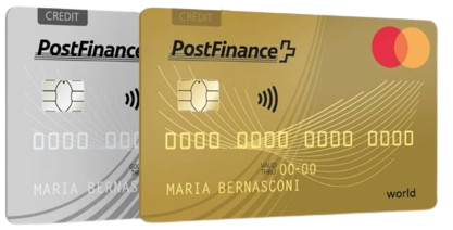 PostFinance Mastercard/Visa Gold cartes de crédit - Schweiz kreditkarten - swiss credit cards list HD