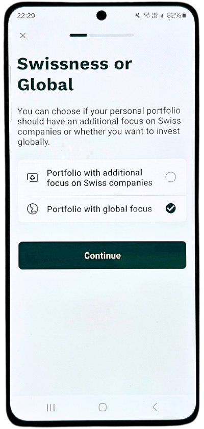 Radicant Investment Impact Global or Swissness Focus Strategy