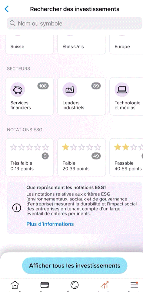 Yuh – notes ESG – investissement responsable