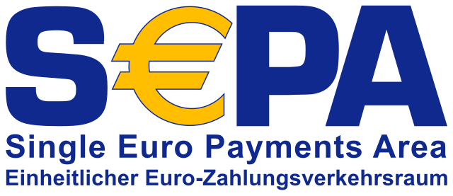 Il logo SEPA (Area Unica dei Pagamenti in Euro)